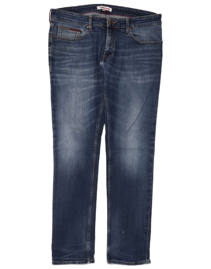 Jeans slim da uomo Tommy Hilfiger W36 L32 Blu