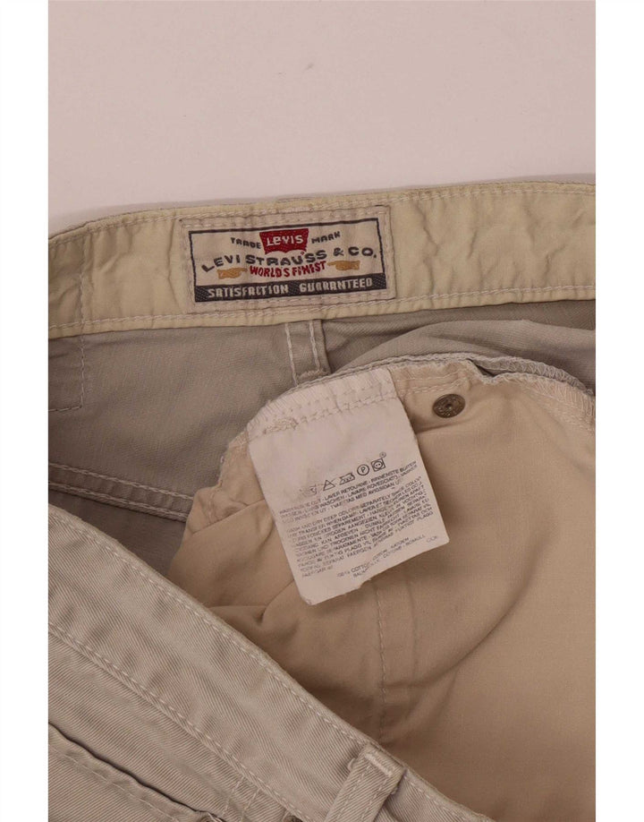 Levi's Pantaloncini di jeans regolari da uomo grandi W33 Cotone beige