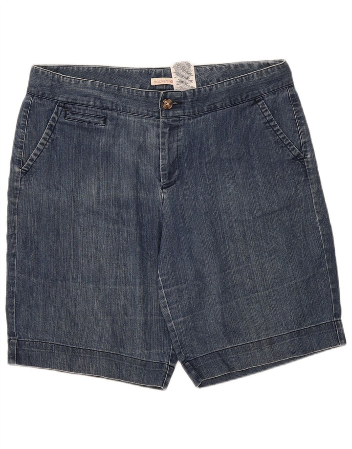 Pantaloncini di jeans da donna Dockers US 14 XL W36 cotone blu