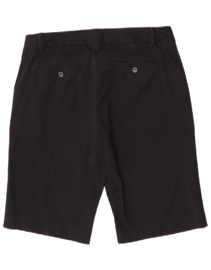 Pantaloncini chino da donna Eddie Bauer US 10 Large W32 cotone nero
