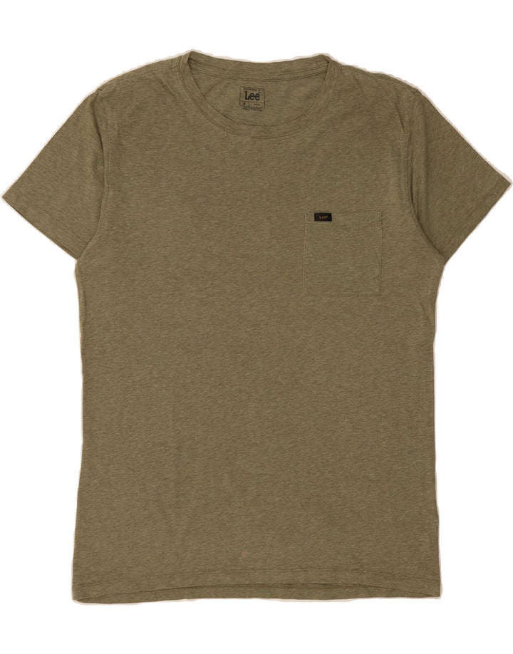 LEE Mens Slim Fit T-Shirt Top Medium Green Cotton Vintage Lee and Second-Hand Lee from Messina Hembry 