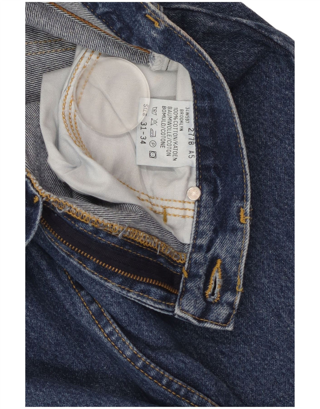 Jeans dritti da uomo LEE Brooklyn W31 L34 cotone blu