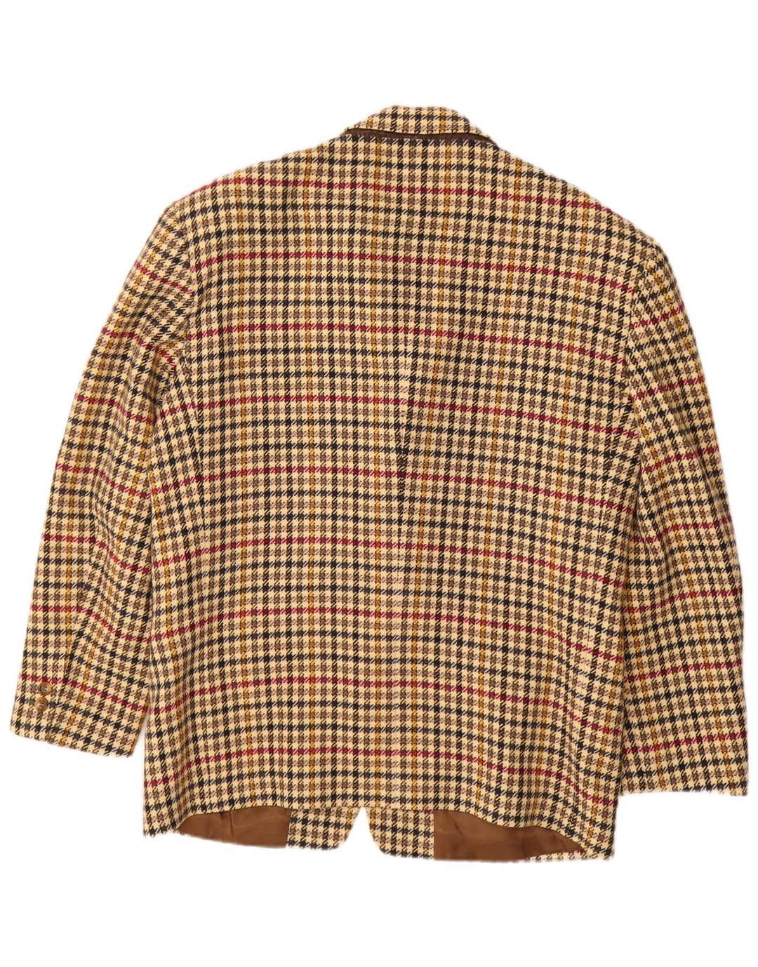 BYBLOS Giacca blazer da uomo a 2 bottoni IT 52 XL Lana pied de poule beige