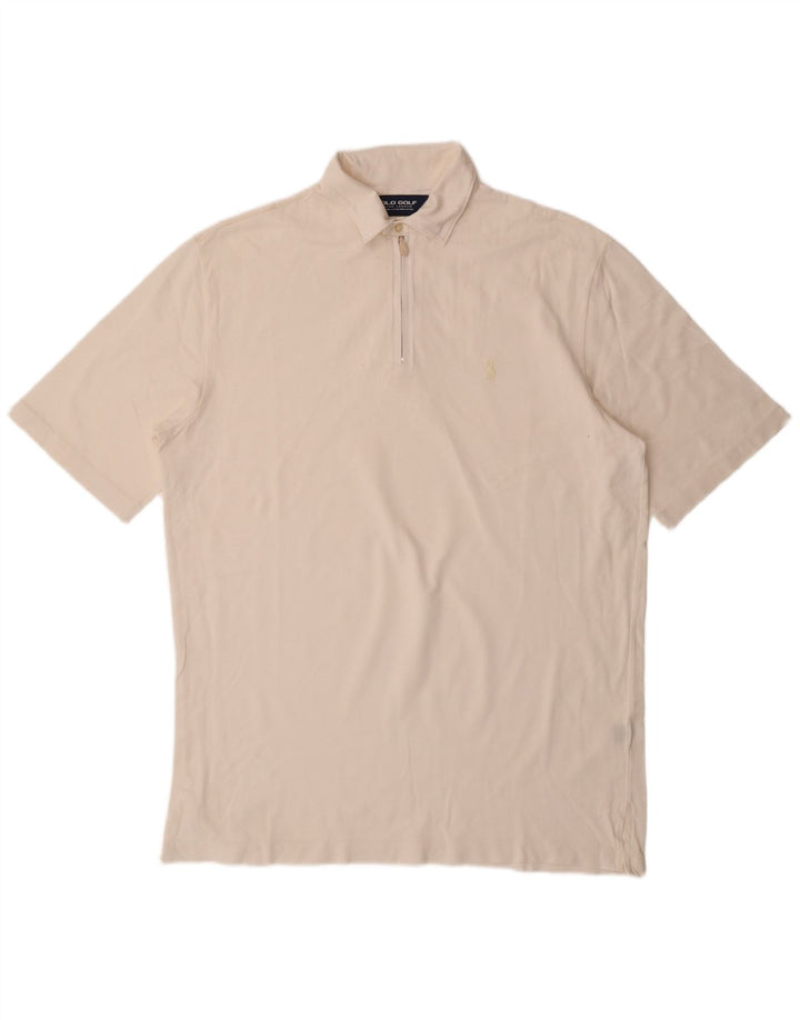 Polo da uomo RALPH LAUREN in cotone bianco medio