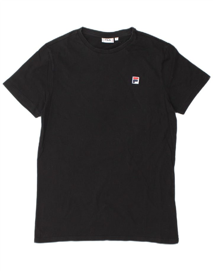 FILA Mens T-Shirt Top Small Black Cotton