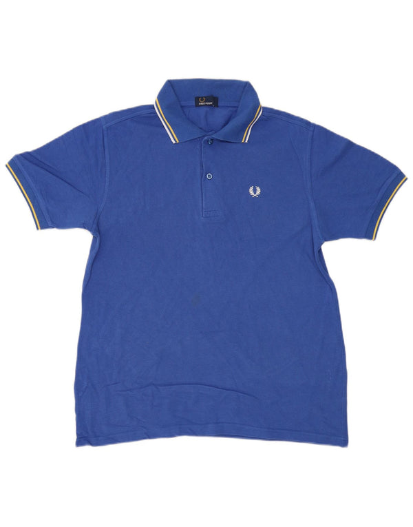 Polo Bambino FRED PERRY 15-16 Anni Large Blu Cotone