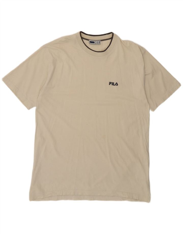 Maglietta Fila da uomo Top XL in cotone beige