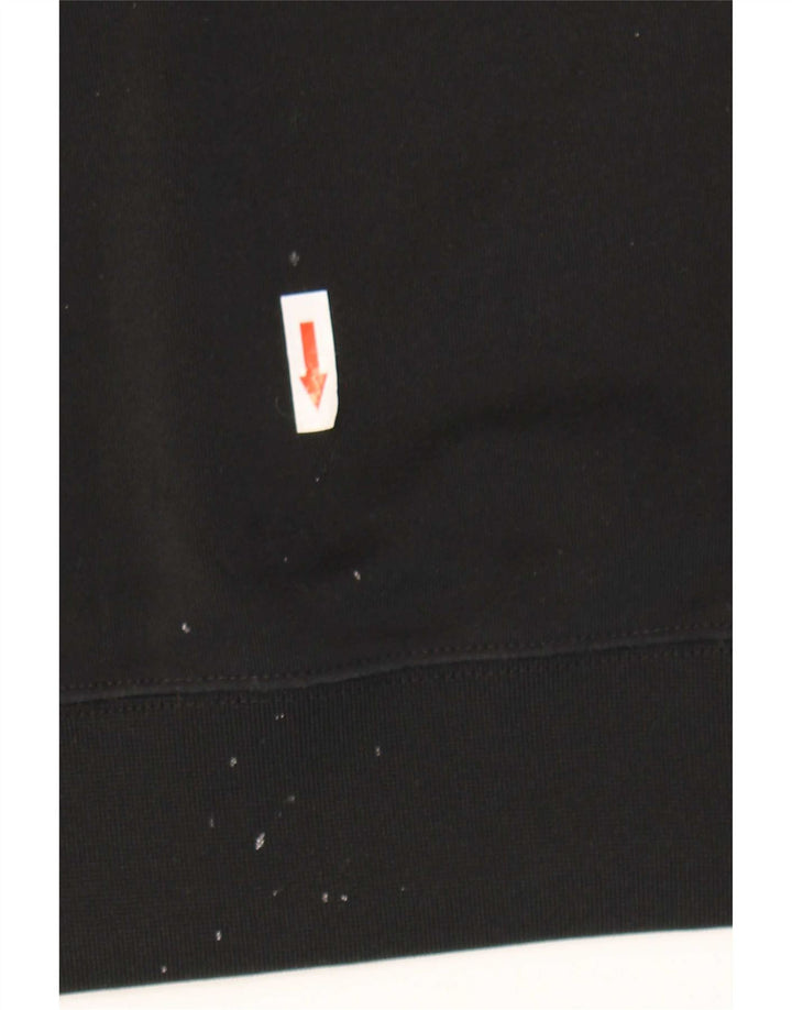 Felpa con cappuccio e zip da uomo Nike 2XL poliestere color block nero