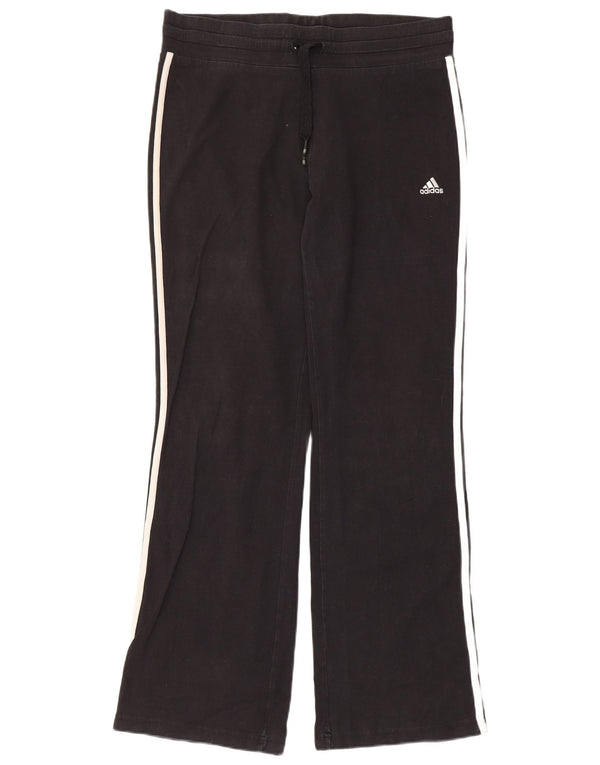 Pantaloni della tuta da donna Adidas UK 16 grandi in cotone nero