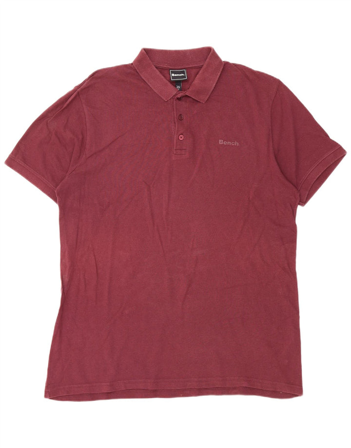 Polo da uomo Bench XL in cotone bordeaux