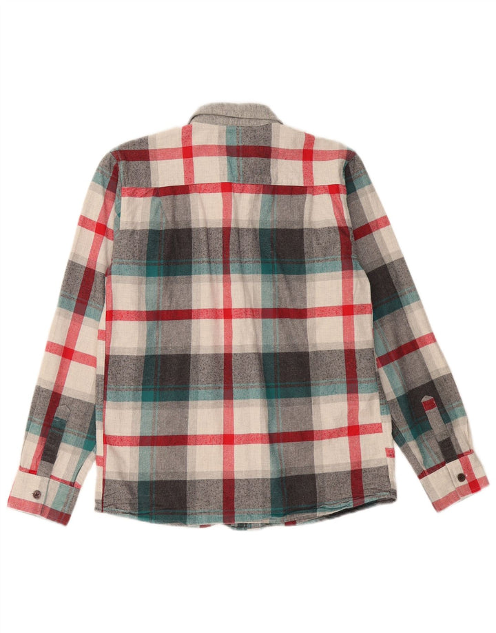 Camicia in flanella da ragazzo Ted Baker 12-13 anni in cotone scozzese grigio