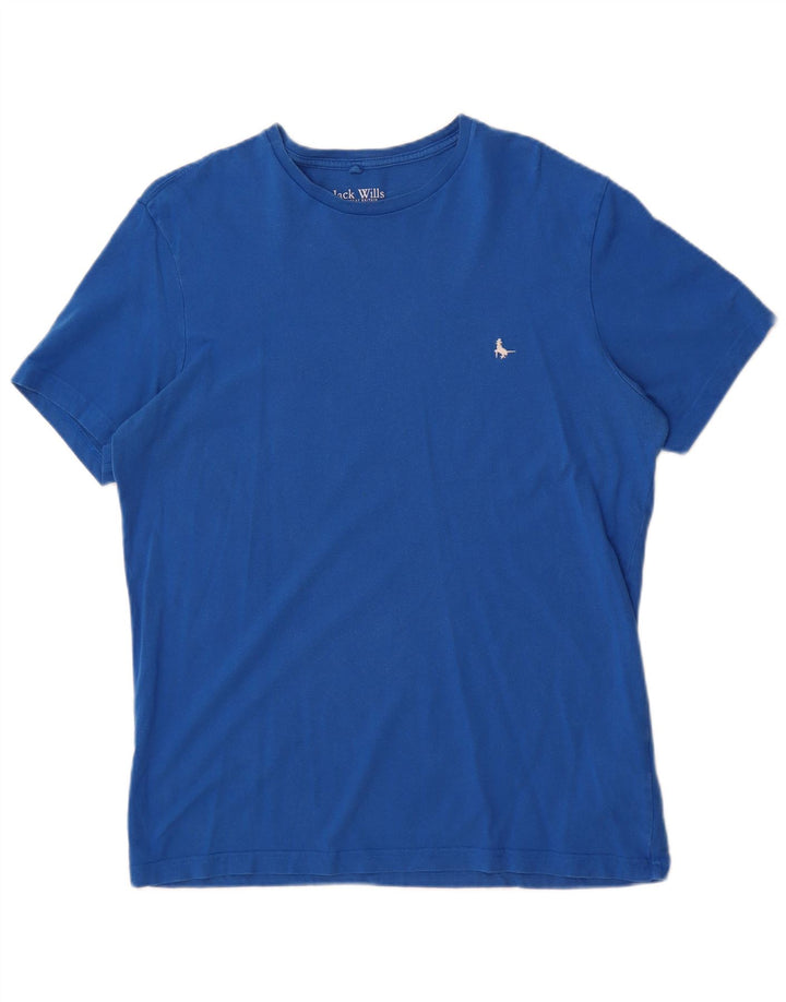 T-shirt da uomo dalla vestibilità classica Jack Wills Top in cotone blu medio