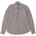 Camicia da uomo Hugo Boss taglia 40 15 3/4 cotone a righe blu medio