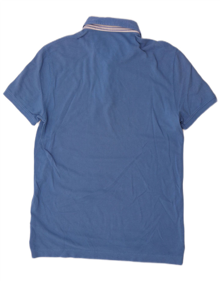 Polo da uomo vestibilità regolare Massimo Dutti in cotone blu medio