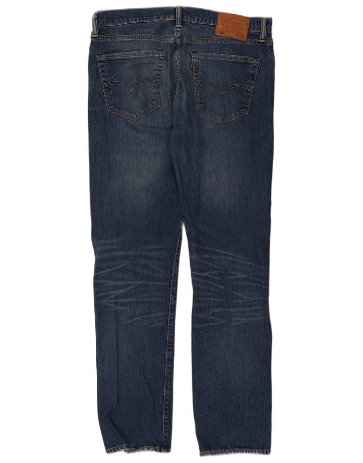 Levi's Uomo 508 Regular Tapered Jeans W33 L32 Cotone Blu