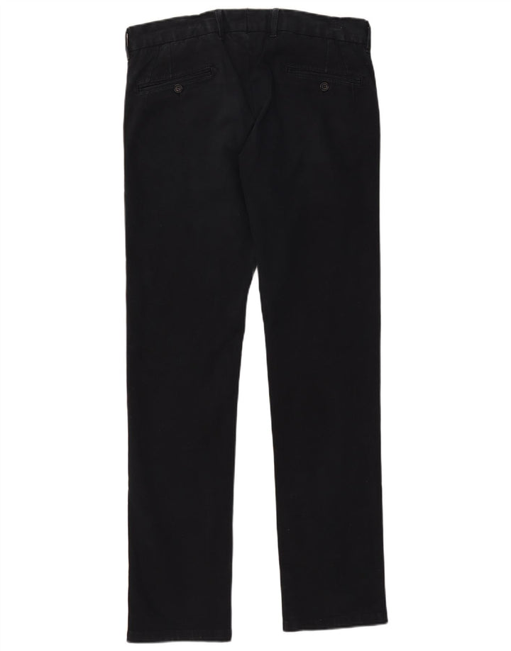 Pantaloni Chino Dritti Da Uomo GAS IT 48 Medio W34 L33 Cotone Nero