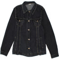 ANGELS Girls Denim Jacket 13-14 Years XL Black Cotton Vintage Angels and Second-Hand Angels from Messina Hembry 
