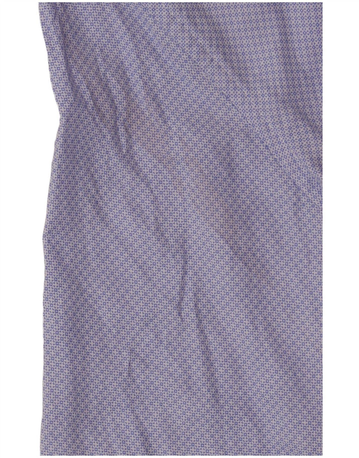 Camicia slim fit da uomo di Dack grande blu a rombi/cotone diamante