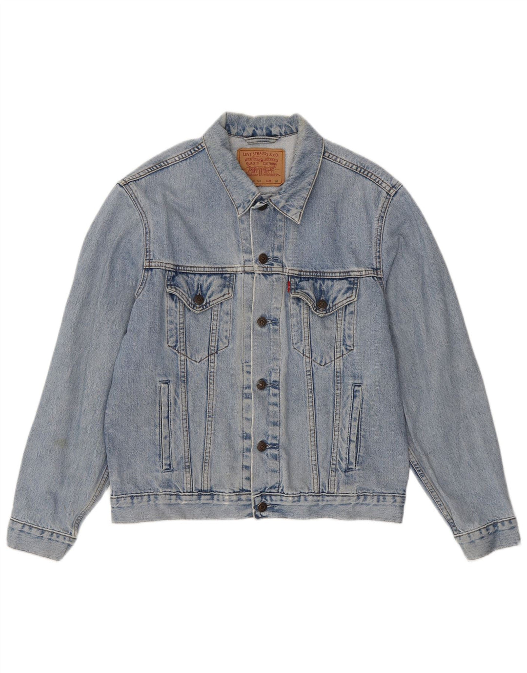 Levi's Uomo 70503 Giacca di jeans UK 38 Cotone blu medio