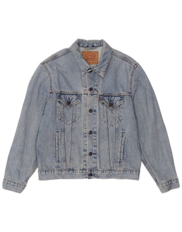 Levi's Uomo 70503 Giacca di jeans UK 38 Cotone blu medio
