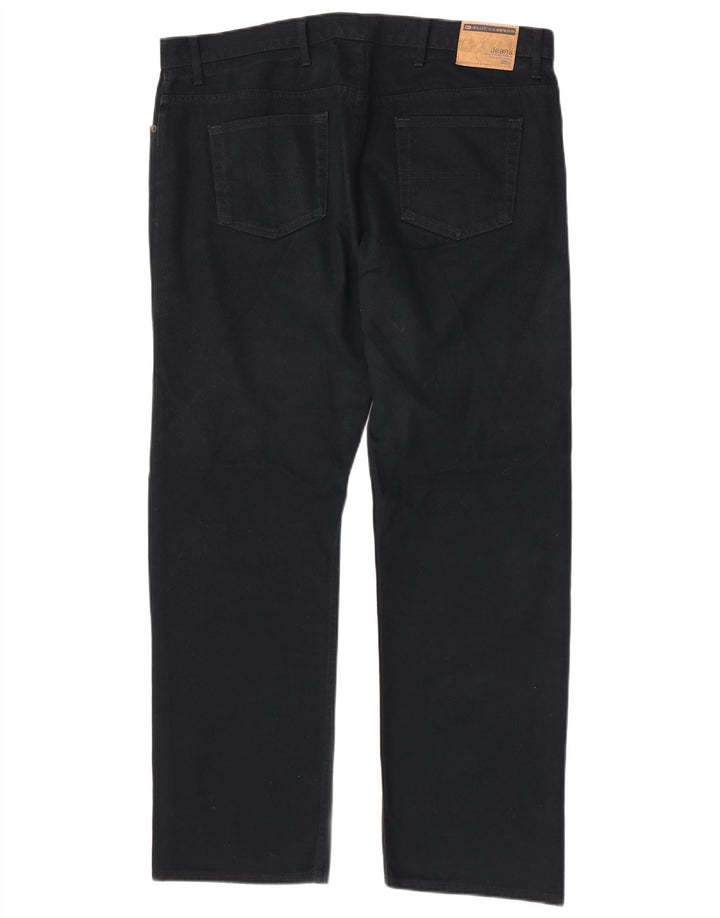 Jeans dritti da uomo Marks & Spencer W40 L31 cotone blu navy