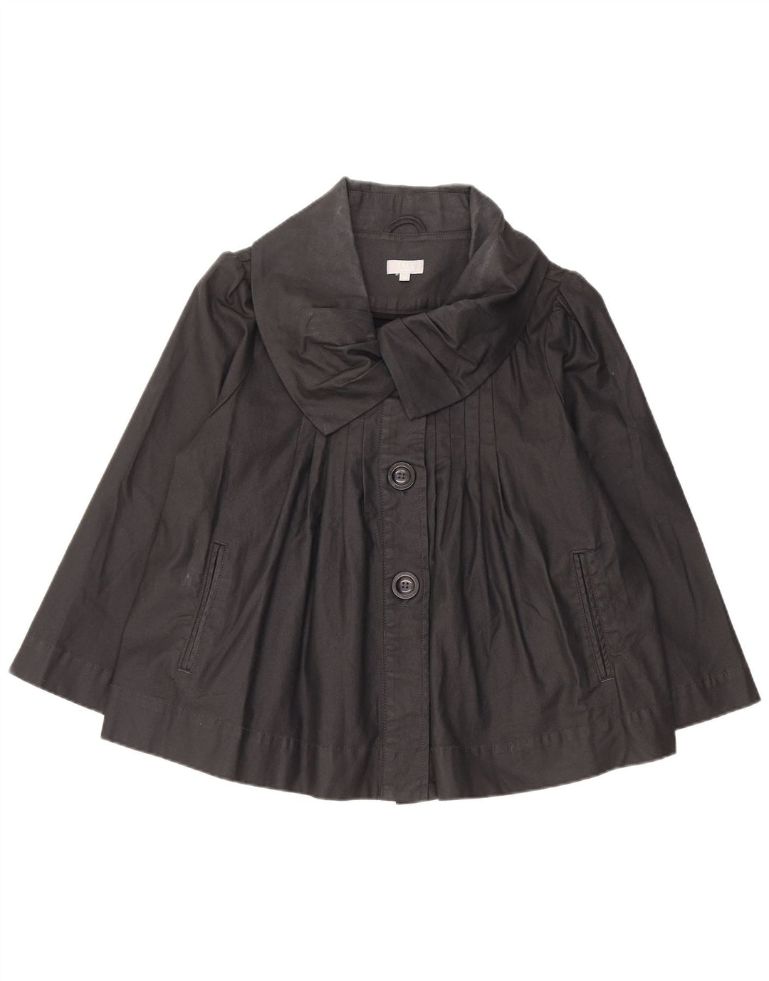 Topshop Bomber da donna con maniche a 3/4 UK 14 grande cotone nero