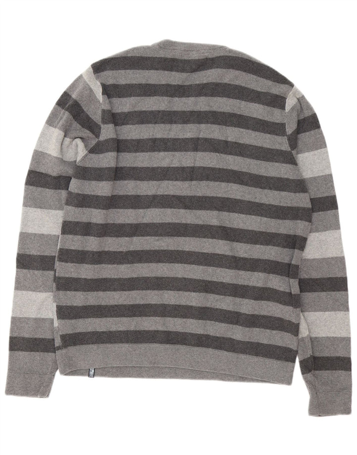 Maglione maglione girocollo da uomo Marks & Spencer blu Harbour grande grigio