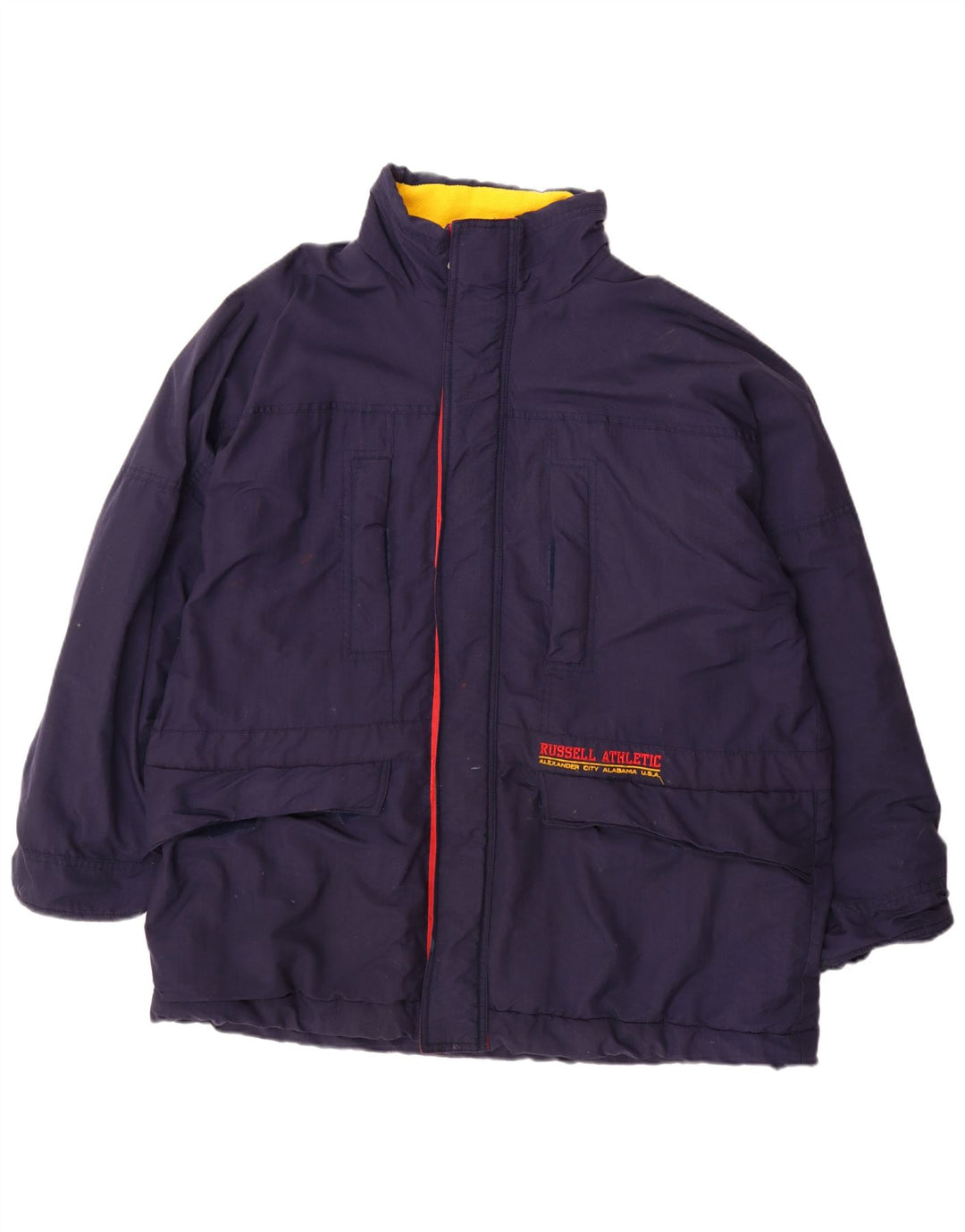 Giacca a vento da uomo Russell Athletic UK 44 2XL Nylon blu navy
