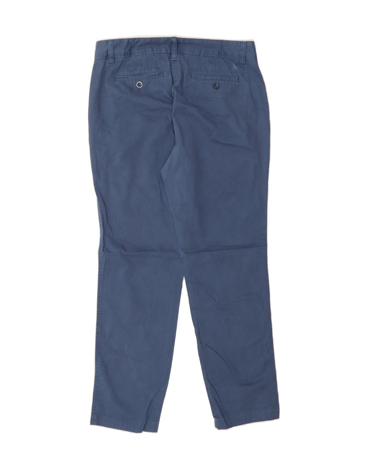 EDDIE BAUER Womens Slim Chino Trousers US 8 Medium W30 L31 Blue Cotton Vintage Eddie Bauer and Second-Hand Eddie Bauer from Messina Hembry 