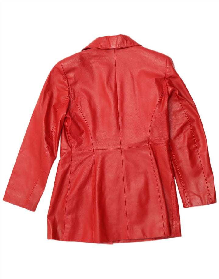 Giacca in Pelle Donna VINTAGE IT 42 Pelle Rossa Media