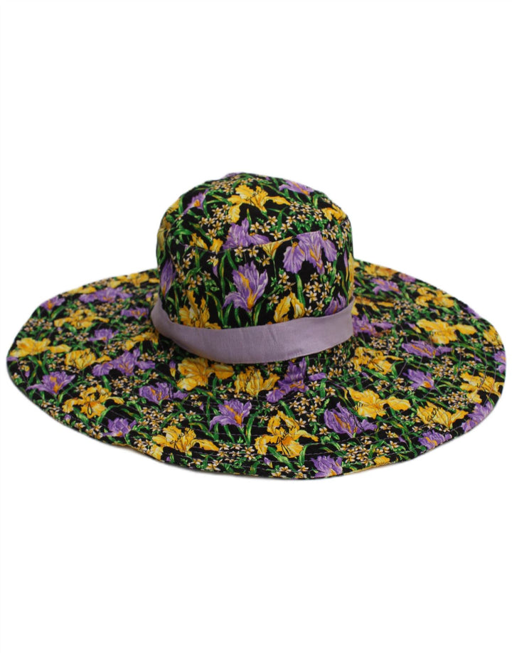 Cappello da pescatore grafico da donna Guess, bohémien in cotone floreale multicolore medio