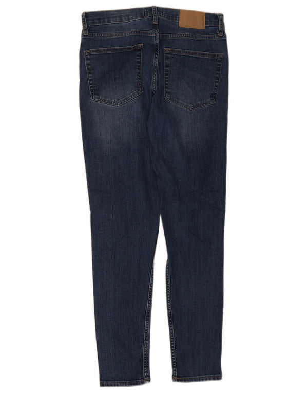 French Connection Womens Skinny Jeans UK 12 Medium W30 L28 Blue Cotton