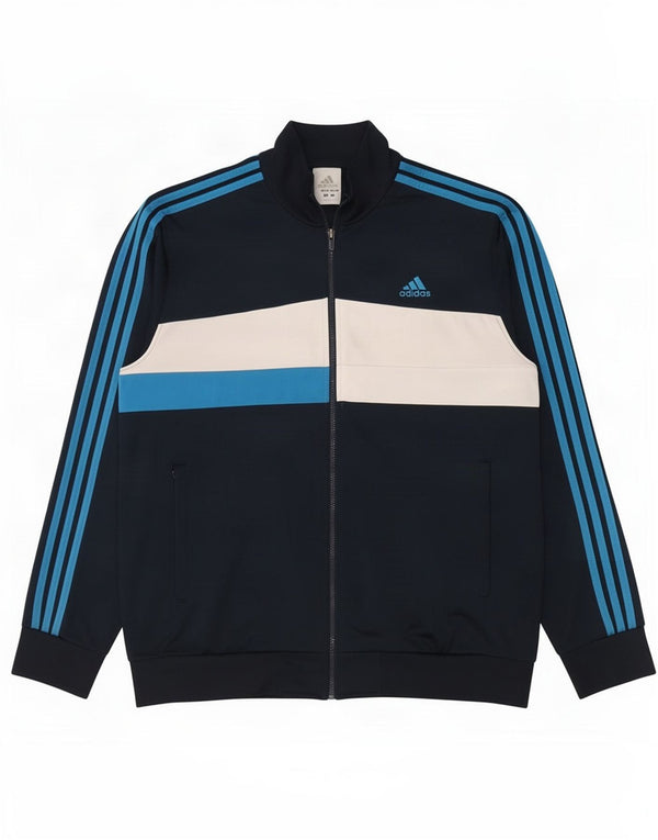 Giacca da tuta da uomo Adidas UK 46/48 XL Blu navy Colourblock