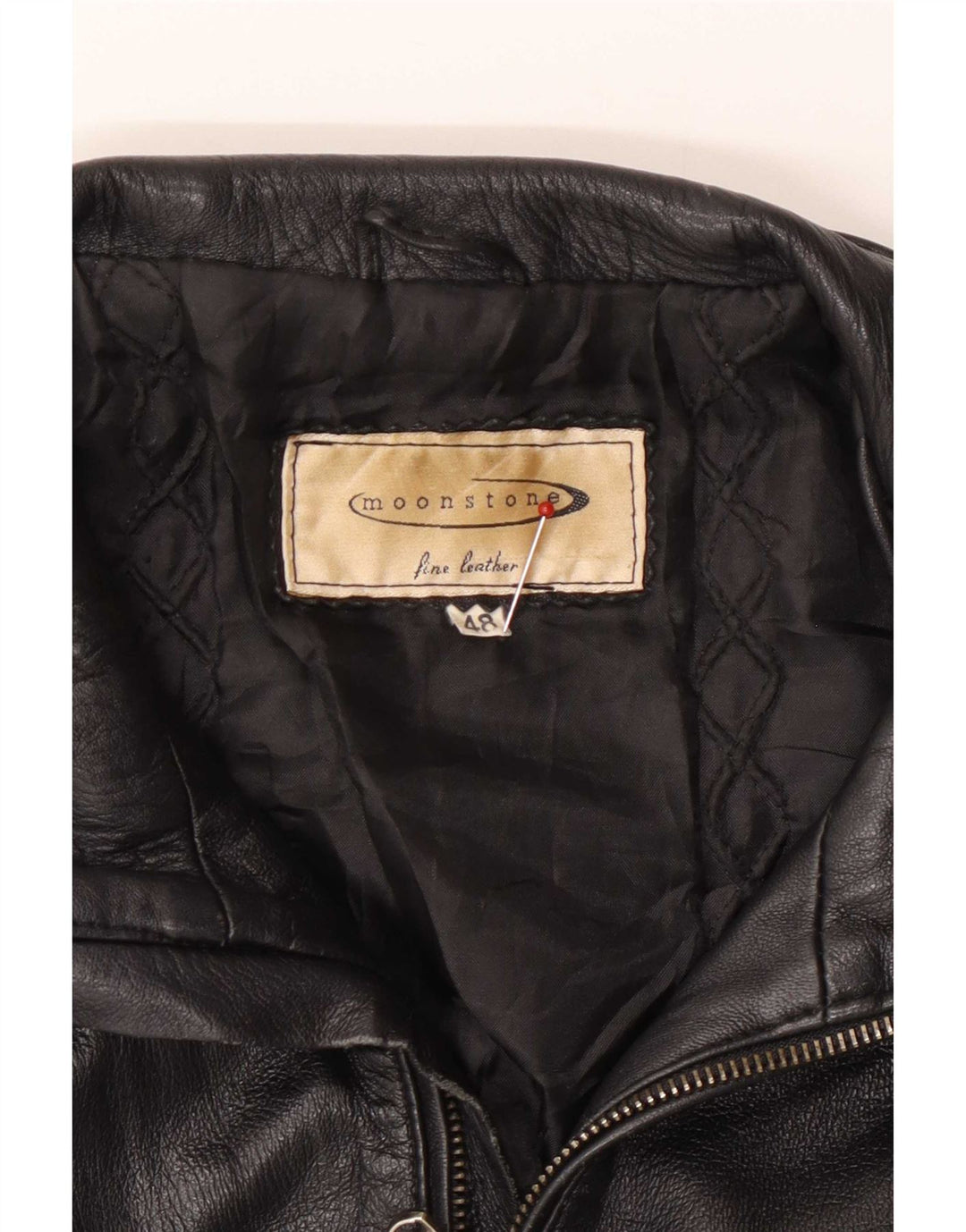 Giacca in pelle corta da donna Moonstone IT 48 XL Nera
