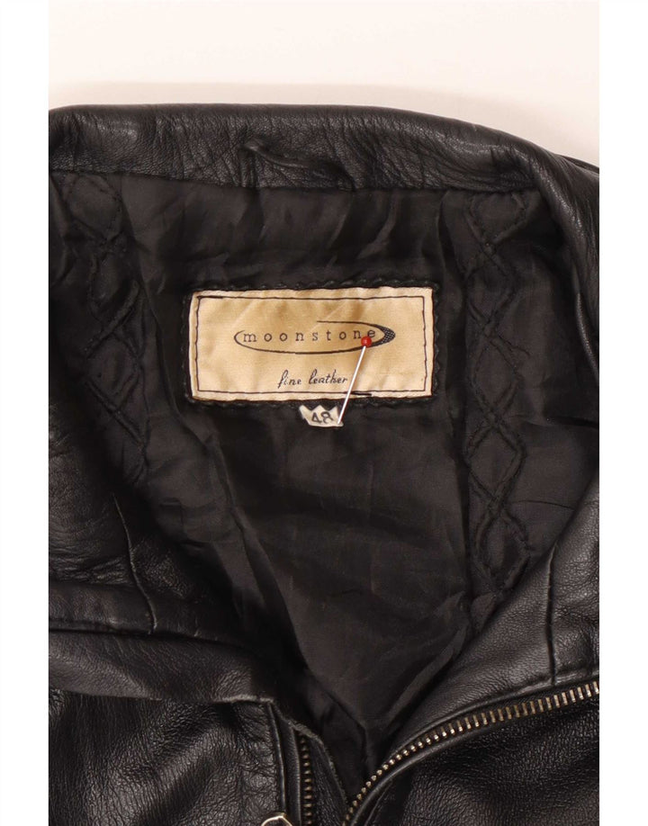 Giacca in pelle corta da donna Moonstone IT 48 XL Nera