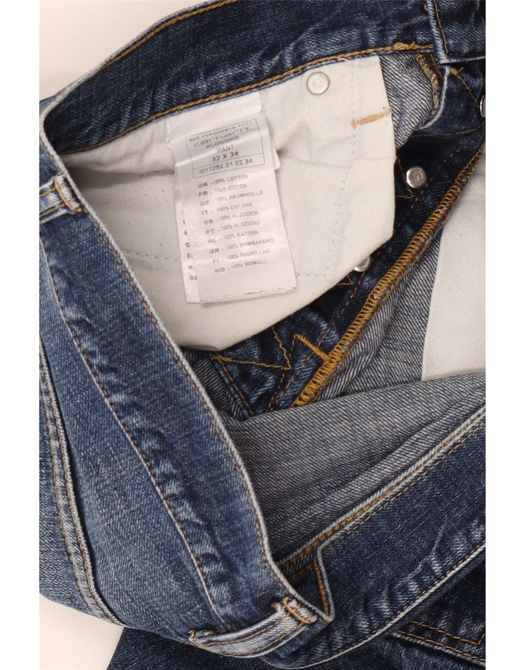 Jeans dritti da uomo Carhartt W32 L34 cotone blu navy