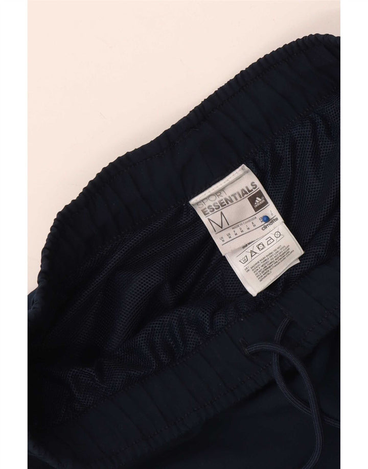 Pantaloncini sportivi Adidas Climalite da uomo medi in poliestere blu navy