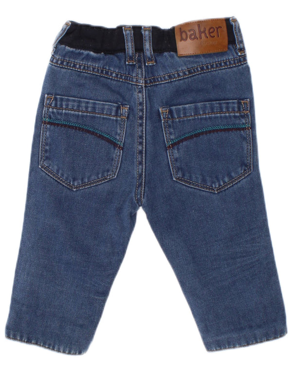 Ted Baker Jeans dritti per neonato 6-9 mesi W18 L8 Blu Colourblock