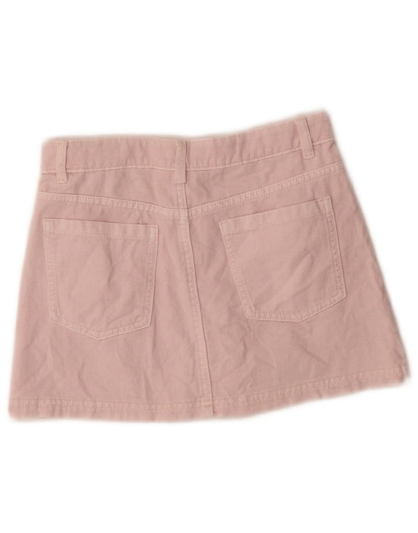 Mini gonna di jeans per ragazze Marks & Spencer 10-11 anni W24 cotone rosa