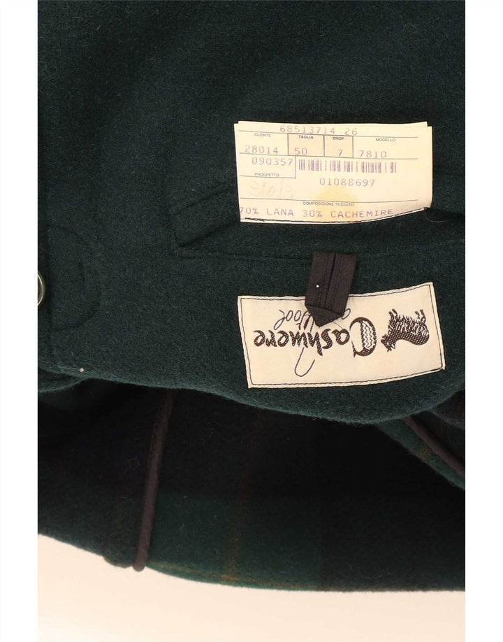 Montgomery con cappuccio da uomo Pierre Cardin IT 50 Large Green Wool