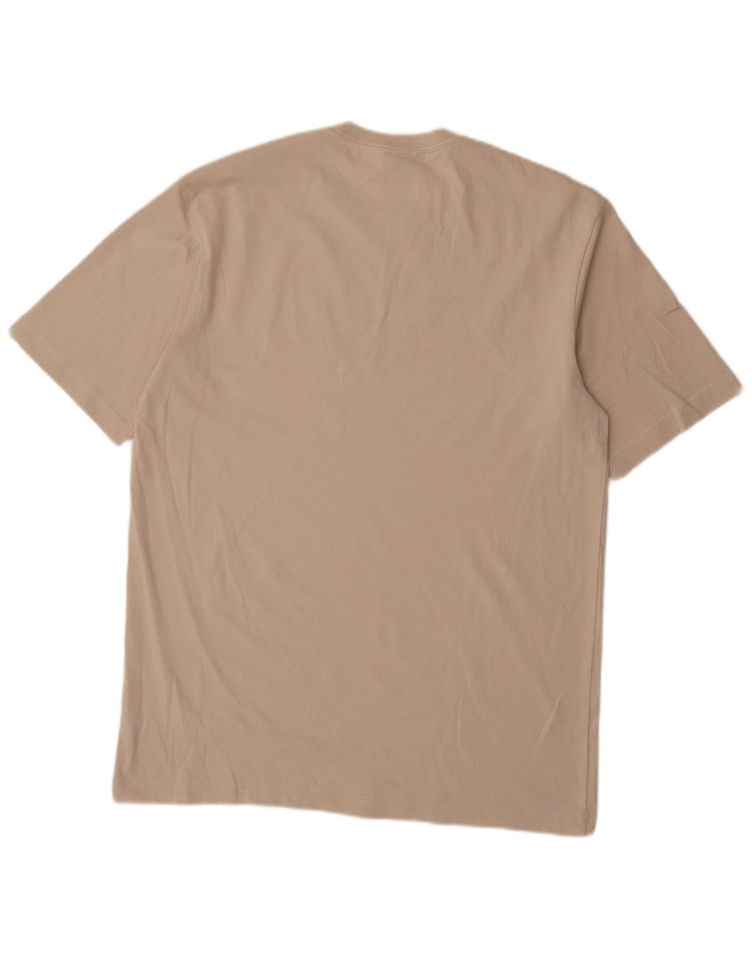 ADIDAS Mens Graphic T-Shirt Top Medium Beige Cotton