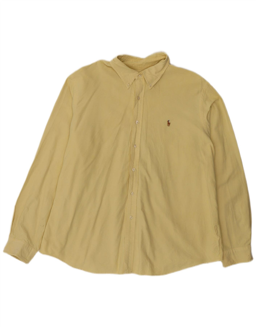 Camicia da uomo Ralph Lauren 2XL cotone giallo
