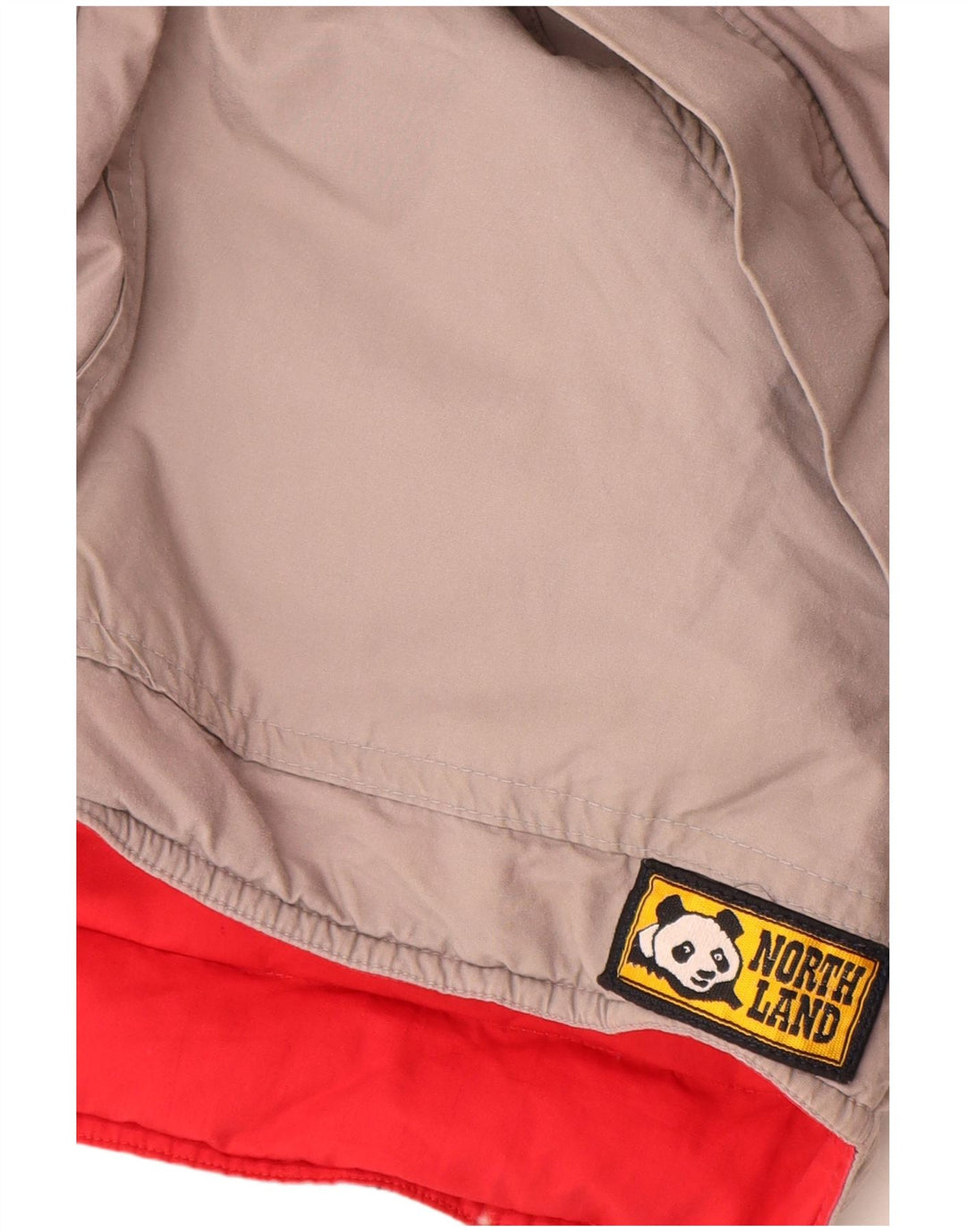 Gilet imbottito reversibile da uomo vintage UK 38 cotone rosso medio