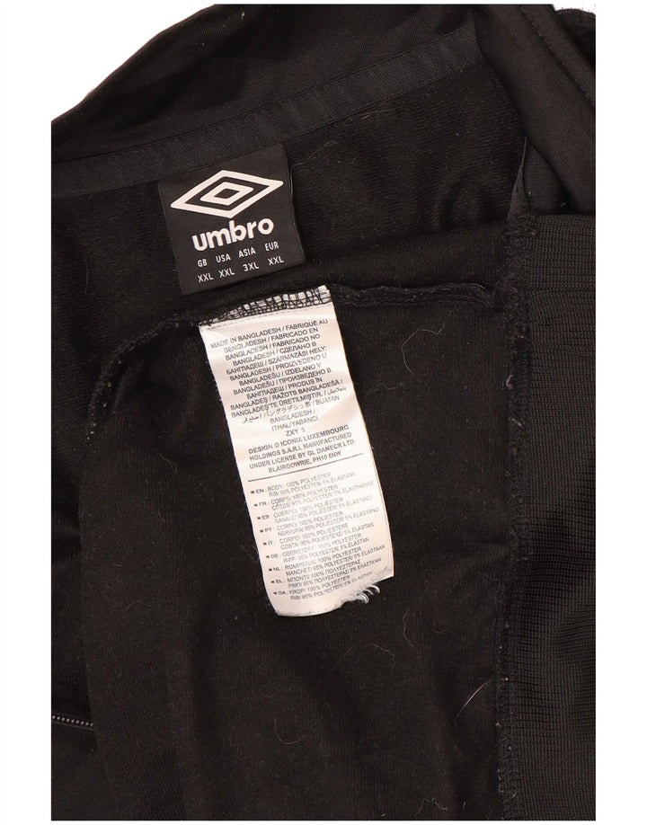 Tuta da uomo con grafica pullover Umbro Top 2XL Poliestere geometrico nero