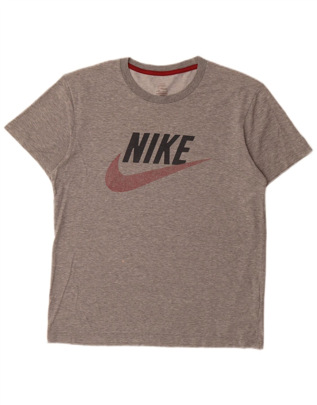 T-shirt grafica da uomo Nike Top Small in cotone grigio