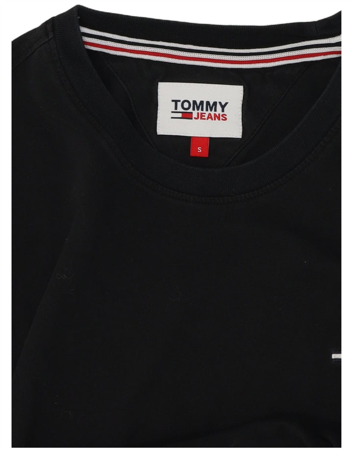 T-shirt da uomo Tommy Hilfiger Top piccola in cotone nero