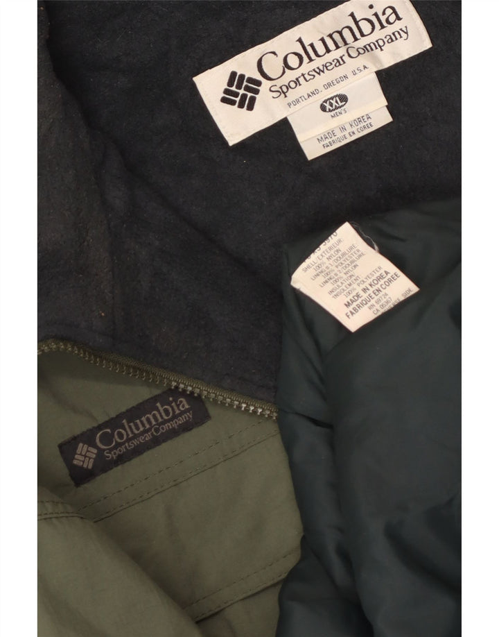 Giacca a vento da uomo Columbia UK 44 2XL Nylon kaki