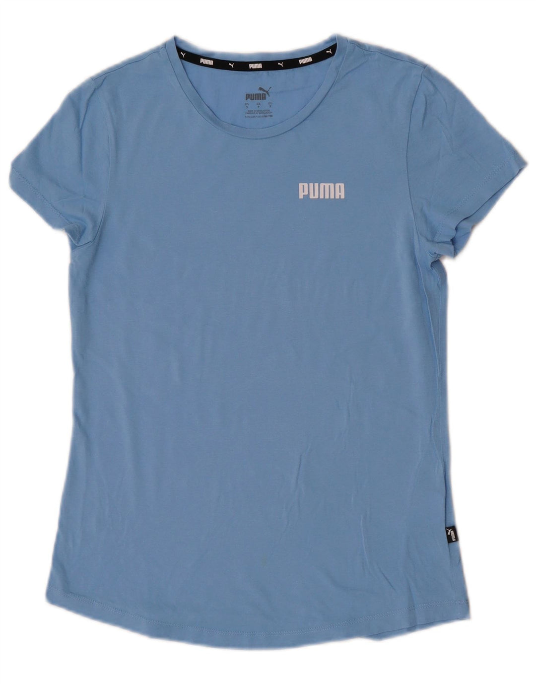 T-shirt da donna Puma UK 10 piccola in cotone blu