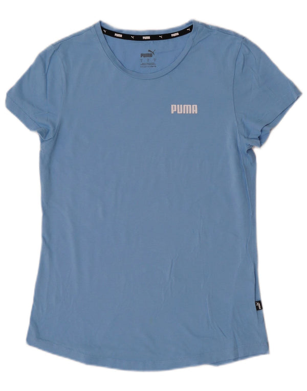 T-shirt da donna Puma UK 10 piccola in cotone blu