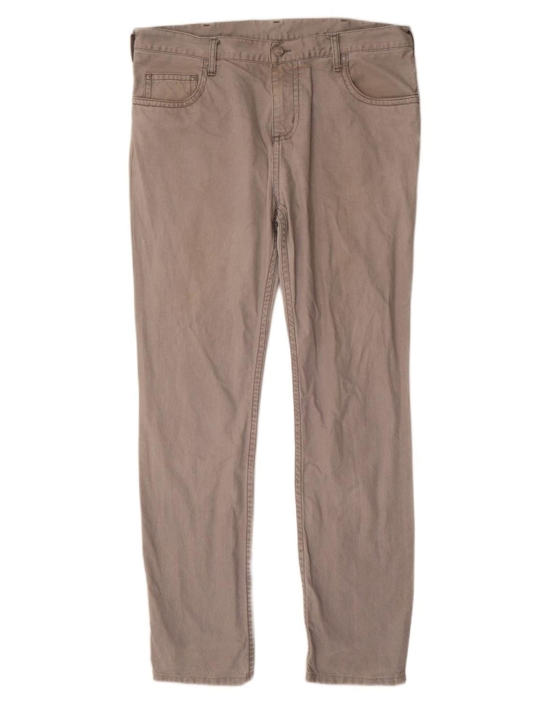 Pantaloni casual slim da uomo CARHARTT W36 L34 cotone grigio